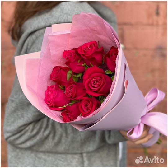 Букет из 9 роз с бесплатной доставкой