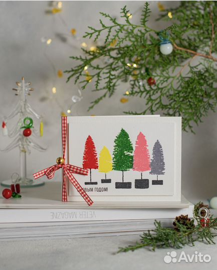 Открытки С Новым годом ручной работы