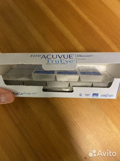 Линзы acuvue trueye 1 day 0,50