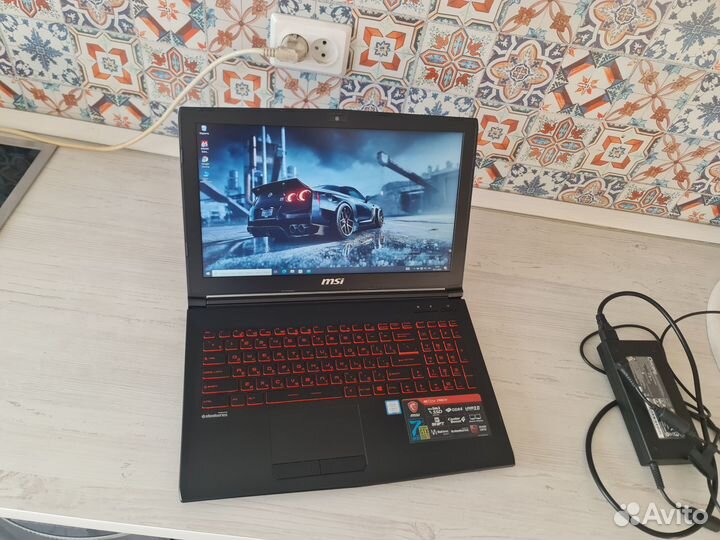 Игровой ноутбук MSI Core i7 GTX 1050 Ti - 4 гб