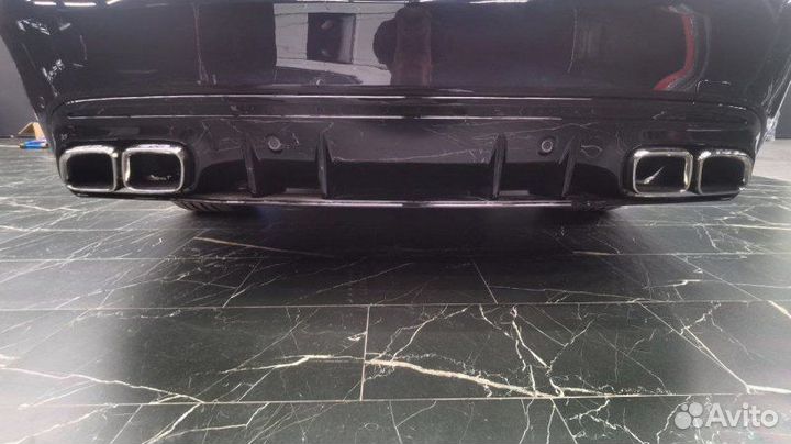 Насадки на выхлоп в стиле 63 AMG дизайн 2019+ хром