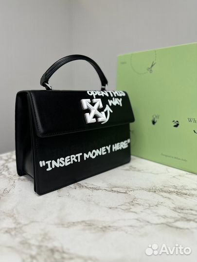 OFF white сумка 26 см кожа