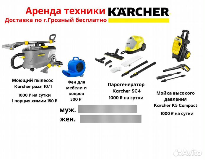 Моющий пылесос в аренду Karcher (Керхер)