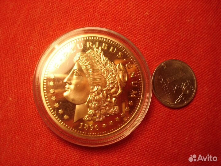 Золото Свобода Морган 1896г Редкая Proof Орел USA