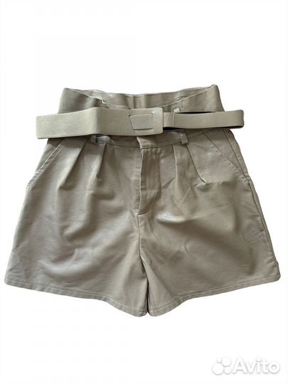 Шорты женские кожаные
