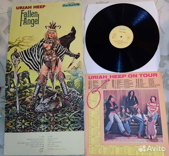 Uriah Heep Fallen Angel 1978 Germ Оригинал LP