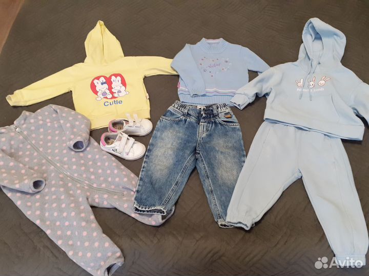 Вещи пакетом для девочки 86 92