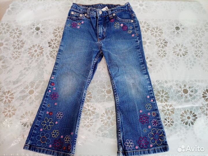 Джинсы джемпер кардиган водолазка 98-104 8 вещей