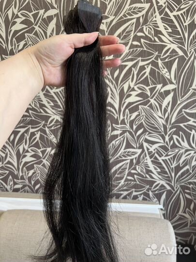Волосы 55 см густые,плотные концы