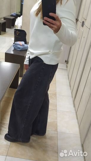 Джинсы zara широкие 32