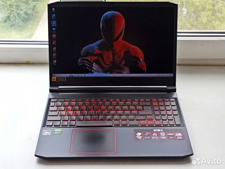 Мощный Acer Nitro 5 / Ryzen 5 4600h / GTX 1650 4gb