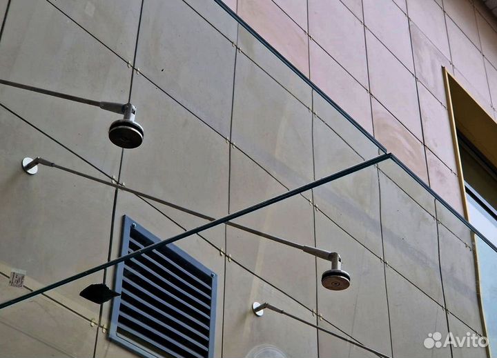 Стеклянные козырьки