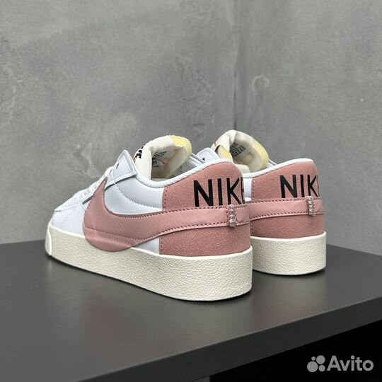 Кеды Nike Blazer Low 77 Jumbo White Pink Oxford