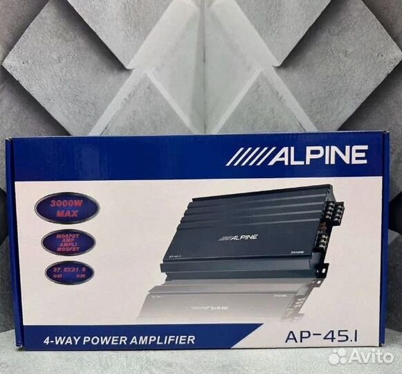 Автомобильный усилитель alpine 3000w