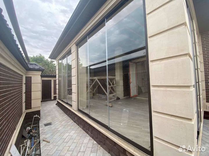 Остекление веранд, террас. Панорамное остекление