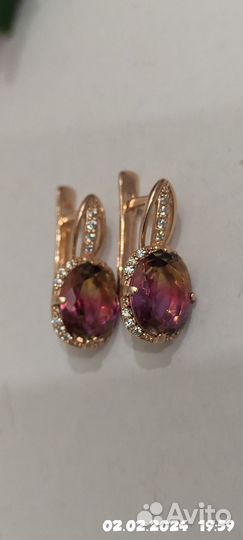 Серьги серебро