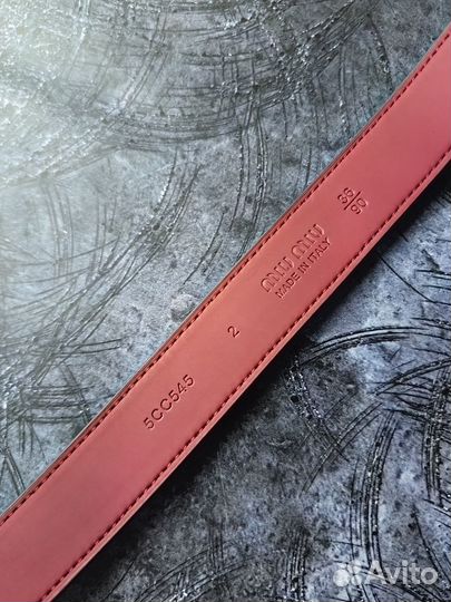 Ремень Miu Miu Красный Женский