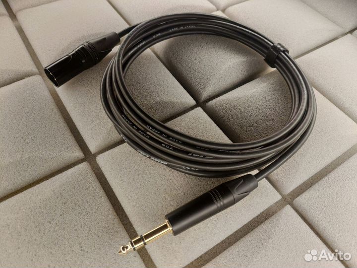 Xlr штекер - jack 6,3 stereo Canare l-4e5at