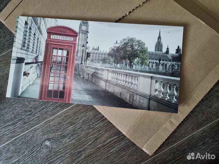 Картины 20х40 см, пенокартон, 2 шт комплект