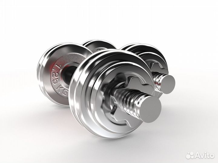 Набор гантелей Unixfit в кейсе 15kg