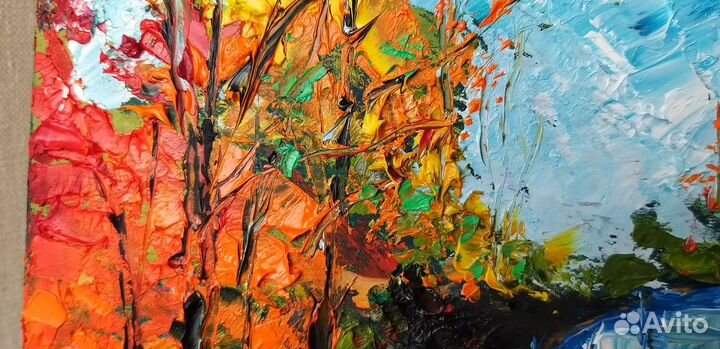 Картина маслом Осенний пейзаж