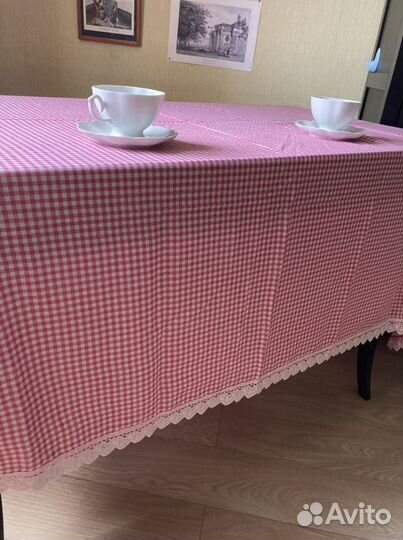 Скатерть новая в клетку на пасху 145*180