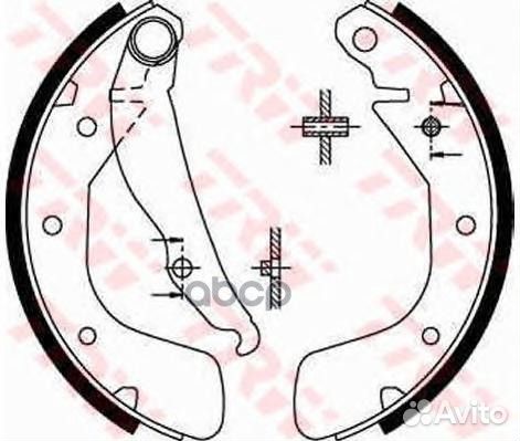 Колодки тормозные барабанные TRW GS8543 GS8543 TRW