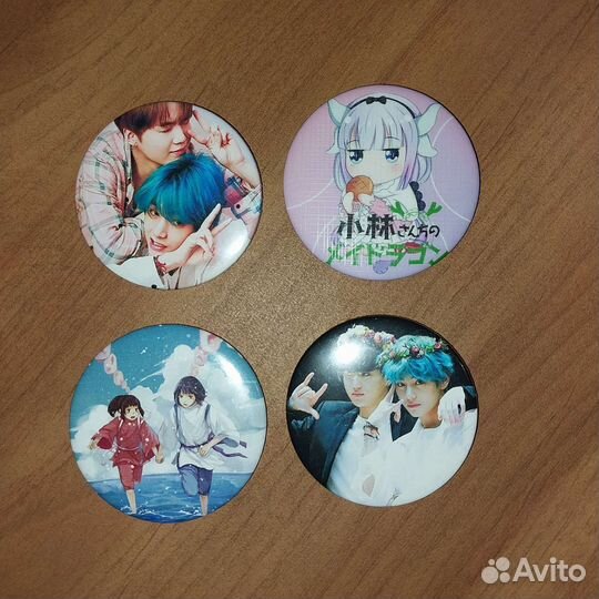 Значки аниме и k-pop