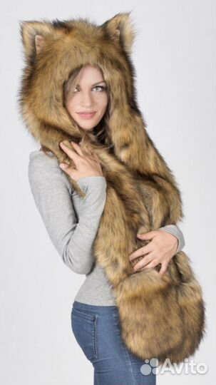 Шапка из эко-меха