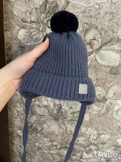 Шапочка для мальчика 36-38, теплая