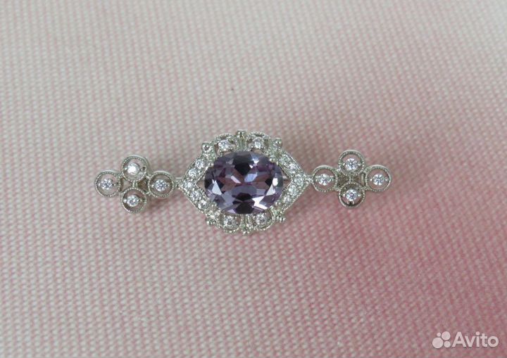 Брошь Австрийский кристалл Винтаж США