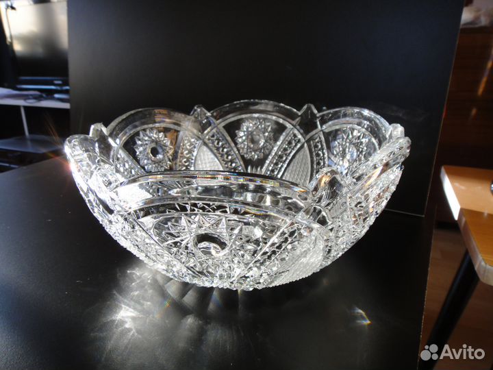 Салатники фруктовницы хрустальные