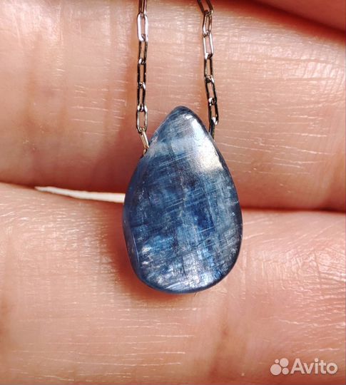 Кианит подвеска на цепочке