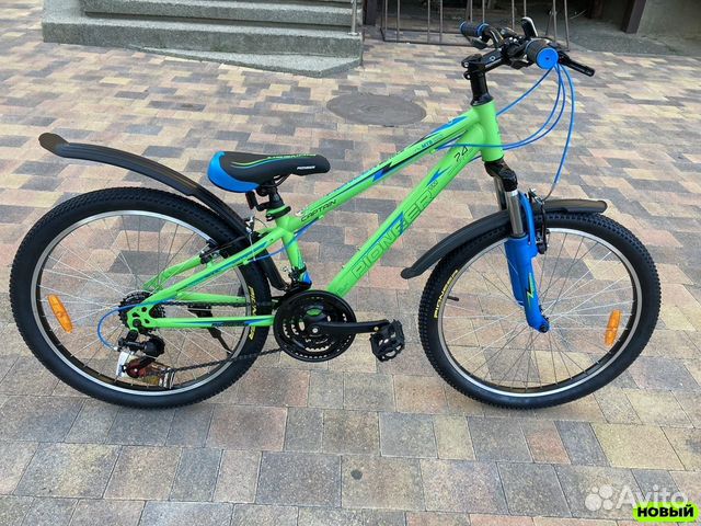 Подростковый велосипед Зелёный новый