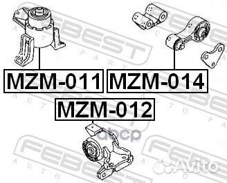 Опора двигателя mazda 6 02-08 задняя mzm014 Febest