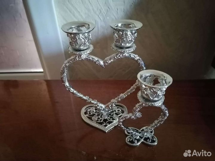 Подсвечники Мельхиор Германия 2шт