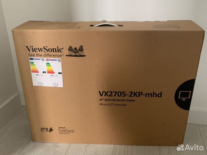 ViewSonic vx2705-2kp-mhd 2K 144Hz битый :
