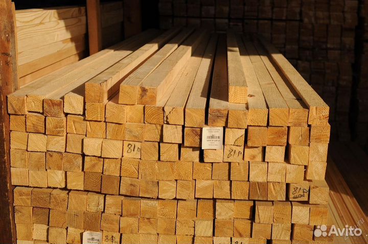 Брусок строганый 40*50*3000 сорт сорт ав ель/сосна