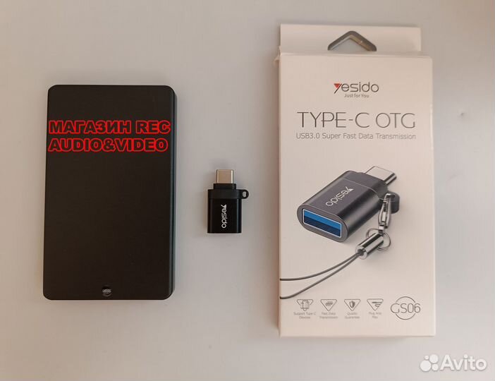 Мини диктофон VR166 32GB 400 часов +OTG Type C