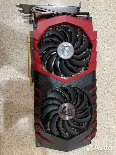 Видеокарта gtx 1060 6gb MSI gaming X