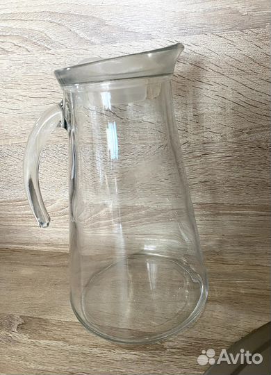Кувшин стеклянный с крышкой
