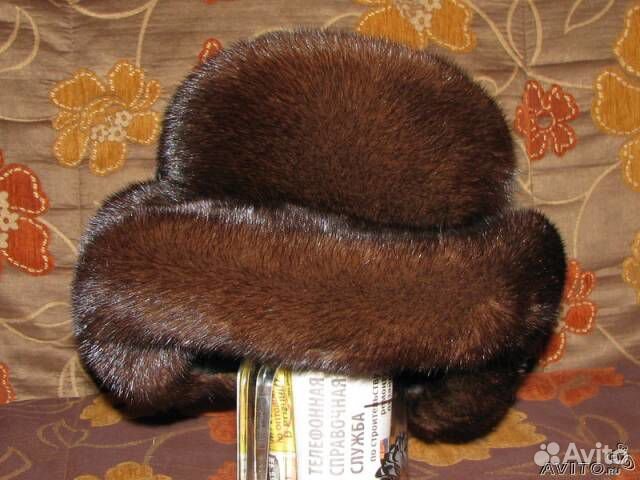 Шапка из норки, размер 59-60