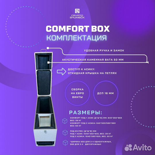 Шумобокс для асика Antminer S19 L7 E9 PRO