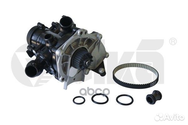 Помпа водяная с термостатом и ремнем в комплект