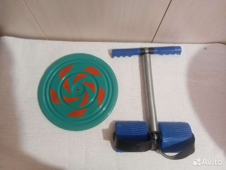 Тренажер пружинный для спины, рук и диск здоровья