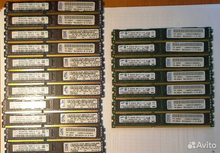 Серверная DDR3 Низкая, 1333 мгц, 4GB, ECC REG