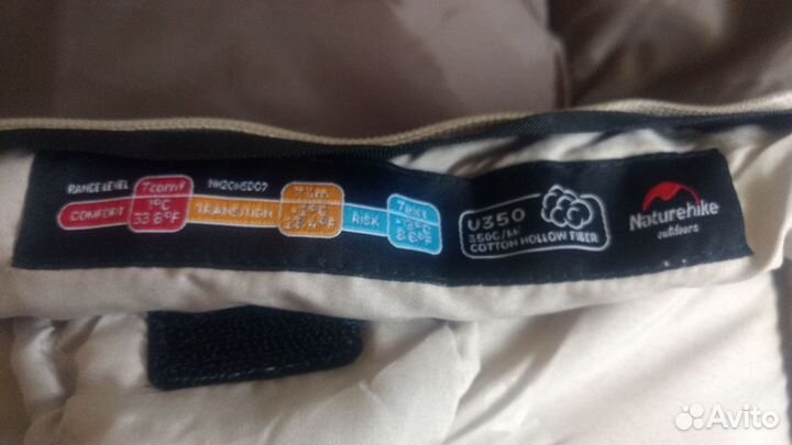 Naturehike U350 спальный мешок, спальник правый