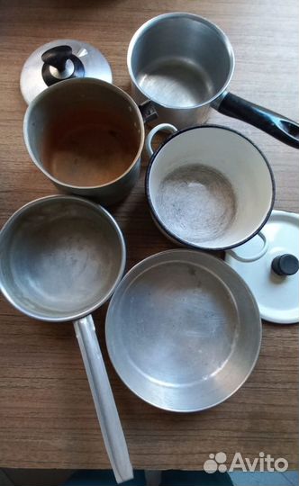 Алюминиевая посуда СССР ковши и кастрюли