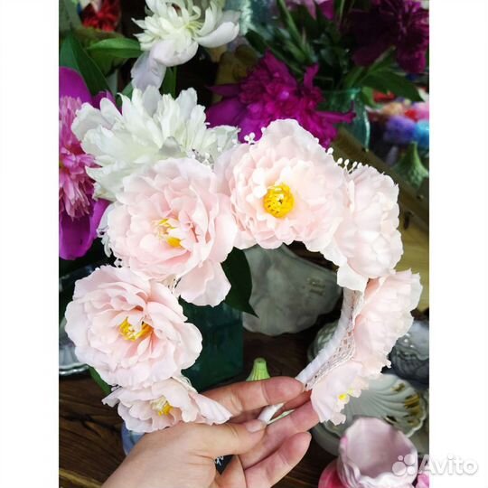 Венок из цветов, ободок