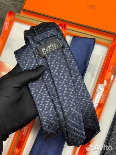 Мужской галстук Hermes #19